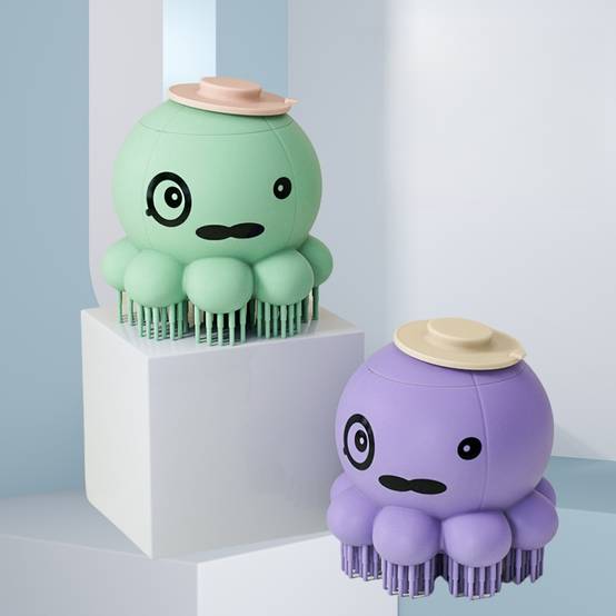 Brosse toilettage chien - Pieuvre, épilation & massage (Vert) DtopbuyAge - Image 3