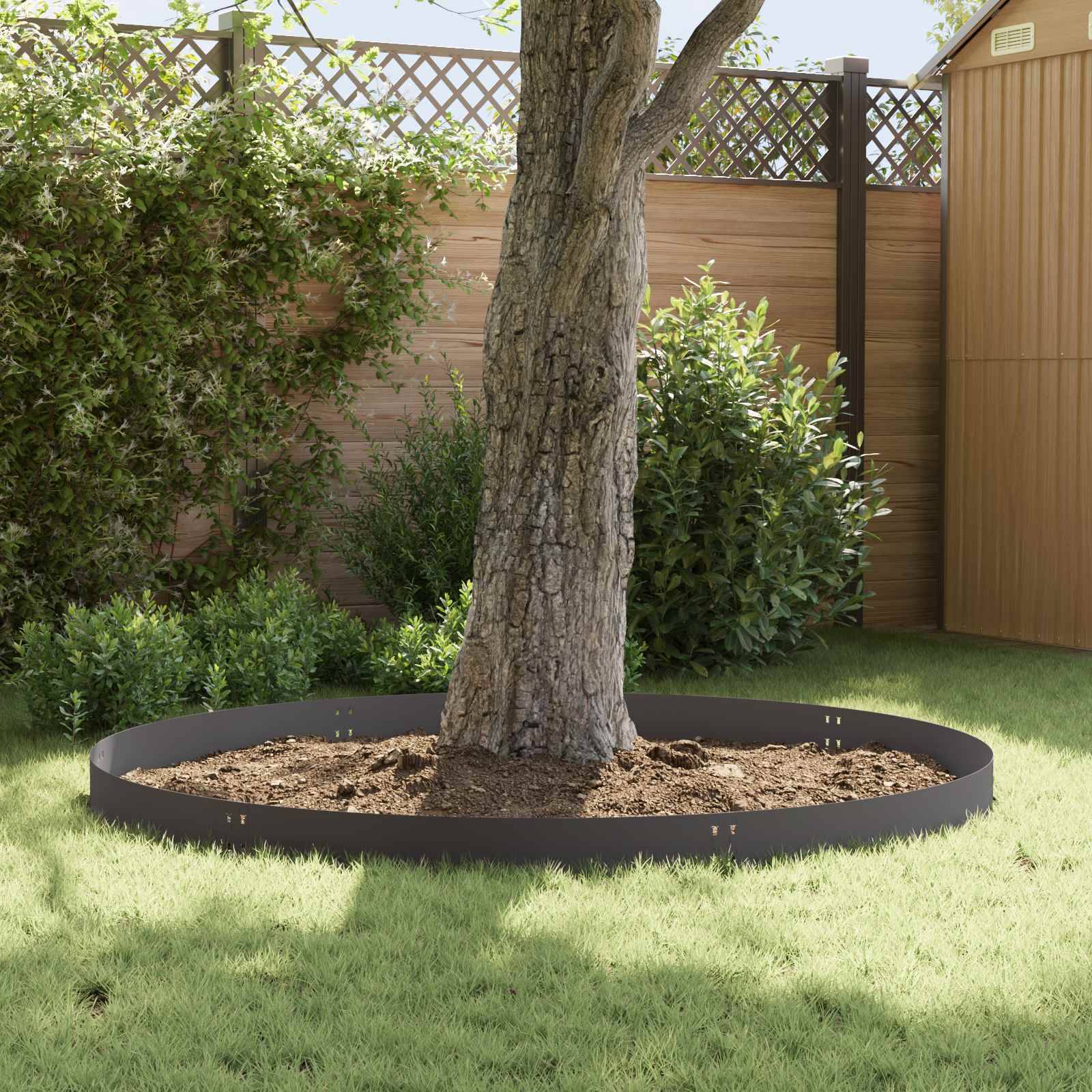 Bordure de jardin acier noir 100 x 20 cm - PANGIVO - Image 4