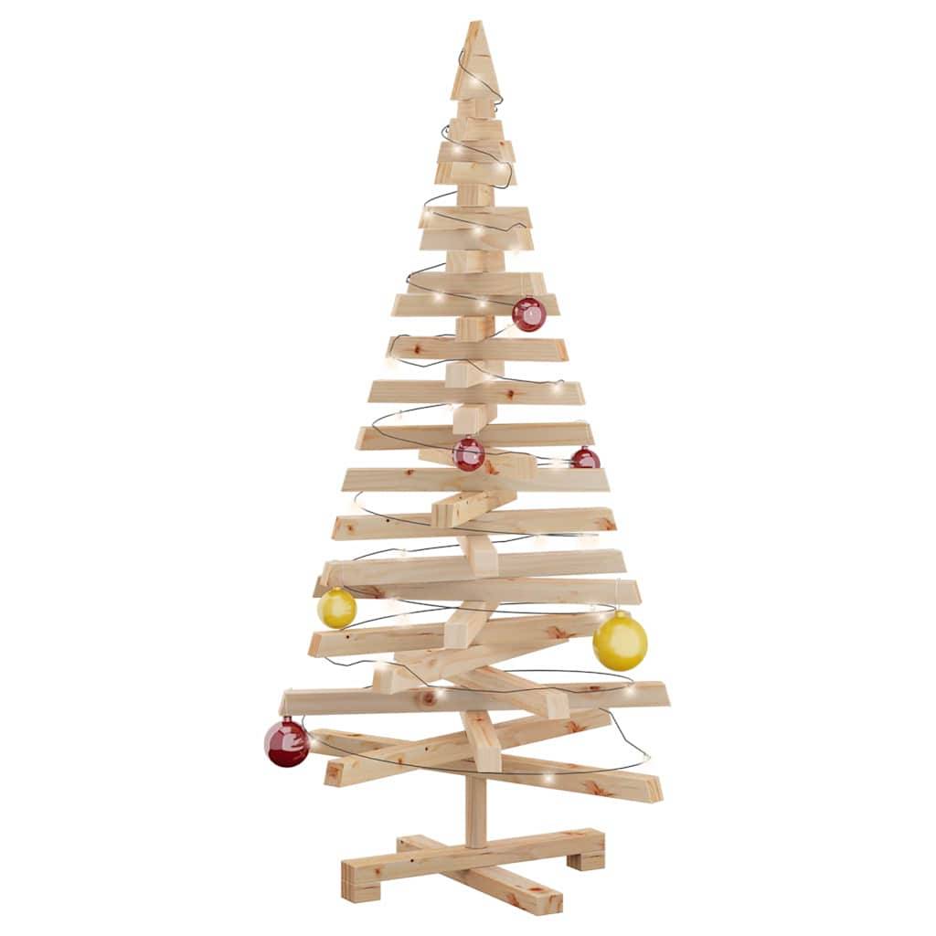 ComfortXL - Sapin de Noël Design en Bois de Pin Massif Branches Ajustables Naturel 120 cm – ComfortXL Outdoor Living - Image 3