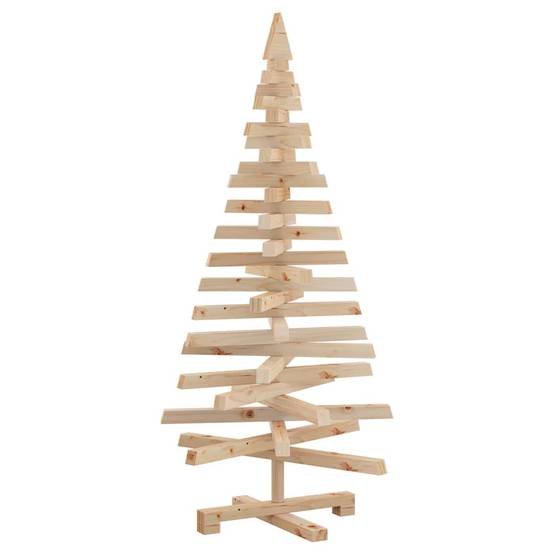 ComfortXL - Sapin de Noël Design en Bois de Pin Massif Branches Ajustables Naturel 120 cm – ComfortXL Outdoor Living - Image 2