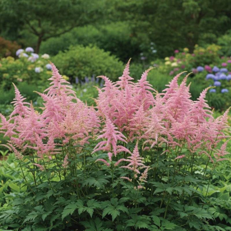 Astilbe d'Arends Bressingham Beauty à fleurs Rose/ - feuillage Caduc - Godet - 5/20 cm - Imagen 1
