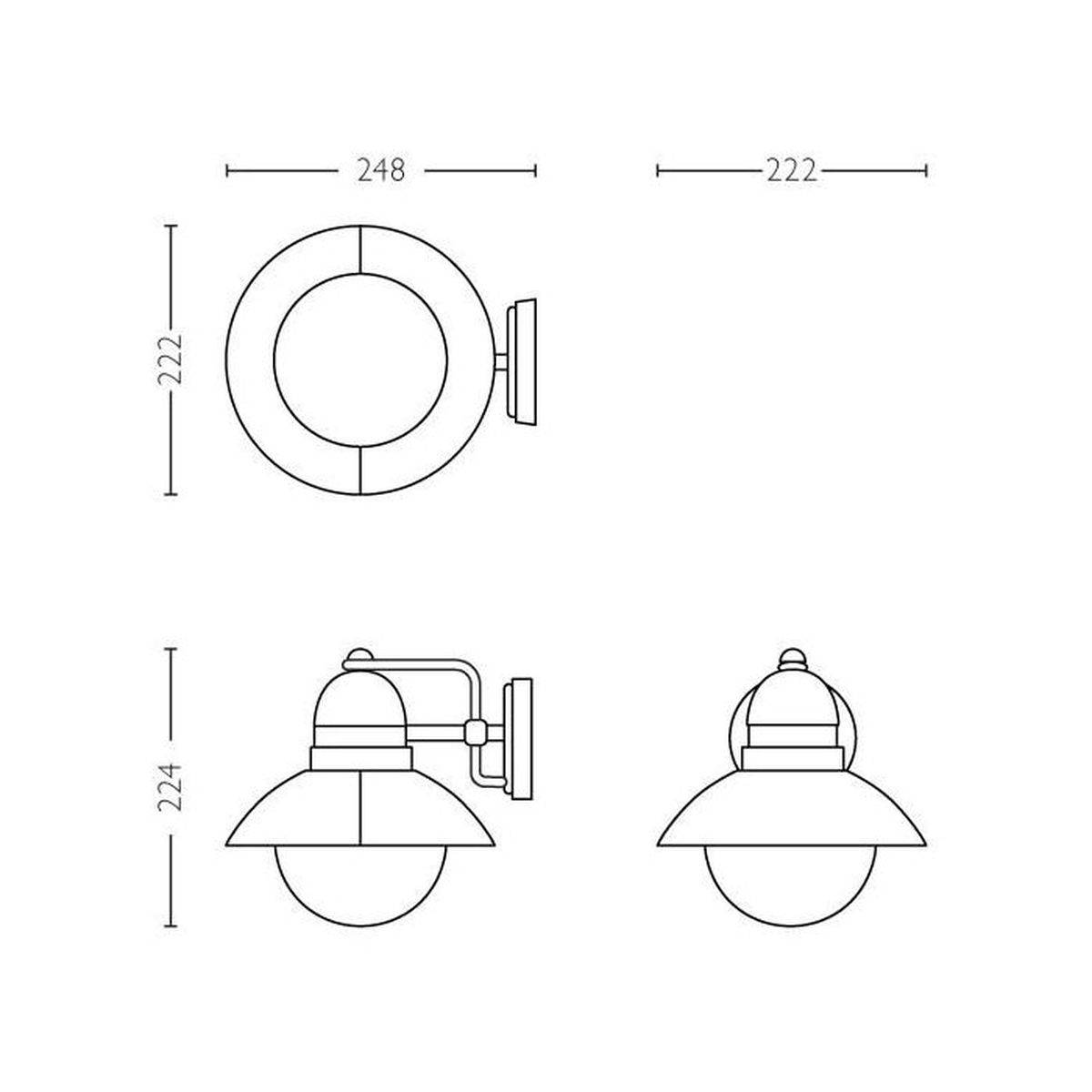Philips - Lampe murale - PHILIPS - Hoverfly - Noir - IP44 - Image 7