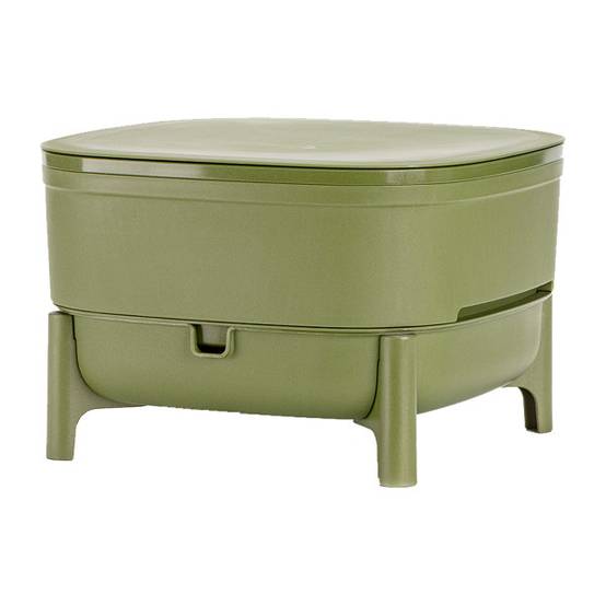 WORMcube Vert Design & Compact I Lombricomposteur 2 plateaux + 500gr de Vers - Image 3