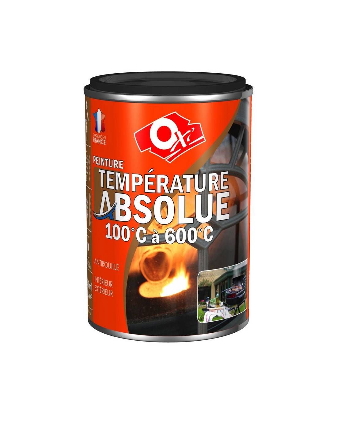 Peinture Haute Température Noire Résistance Extrême à La Chaleur - Générique - Image 1