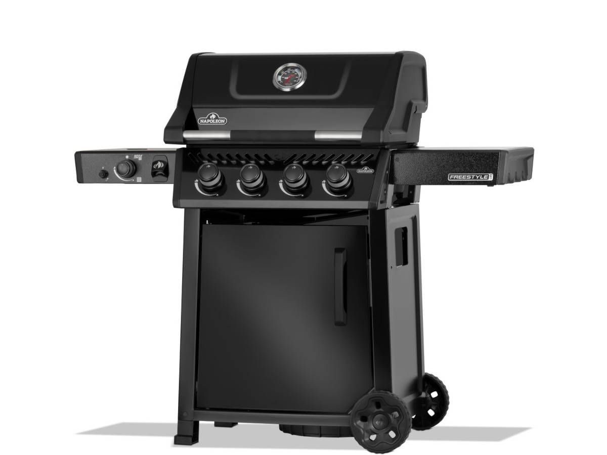 Napoleon - Barbecue gaz Freestyle 425 noir PRO 4 brûleurs + 1 sizzle zone + Housse + Plateau charbon - Napoléon - Image 4