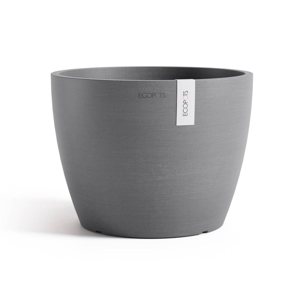 Ecopots - Pot Rond Stockholm 24 Gris - Ø 23,2 x H. 17,6 cm - 5,4 L ECOPOTS - Imagen 2