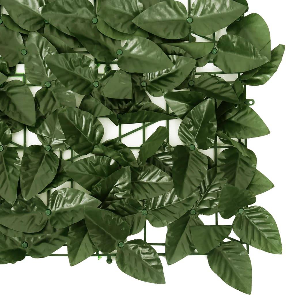 Helloshop26 - Écran de balcon brise pare vue protection confidentialité avec feuilles 600 x 75 cm vert foncé - Imagen 4