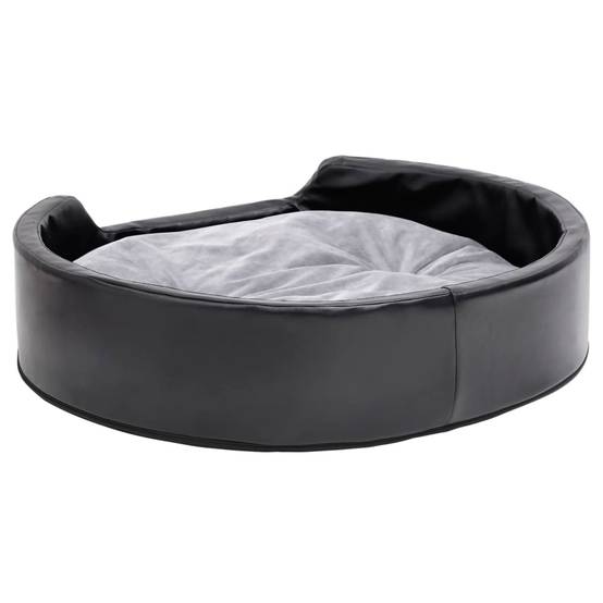 Canapé pour chien confortable similicuir et peluche Noir 79x70 cm – ComfortXL Pet Living - Image 5