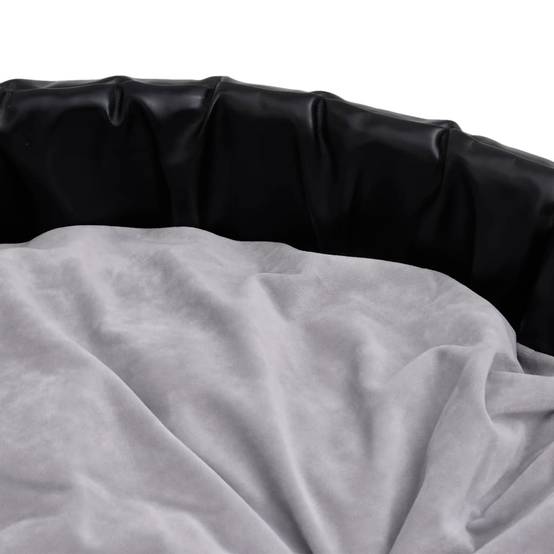 Canapé pour chien confortable similicuir et peluche Noir 79x70 cm – ComfortXL Pet Living - Image 6