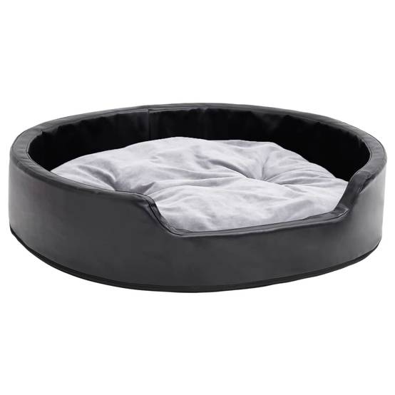 Canapé pour chien confortable similicuir et peluche Noir 79x70 cm – ComfortXL Pet Living - Image 2