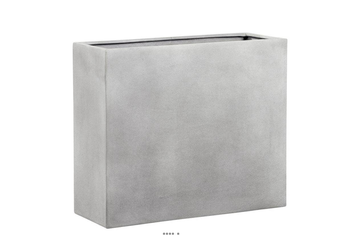 Artificielles - Bac fibres de verre/ composite Farn Ext. Claustra L80x30xH68cm Sable - dimhaut: H 68 cm - couleur: Sable