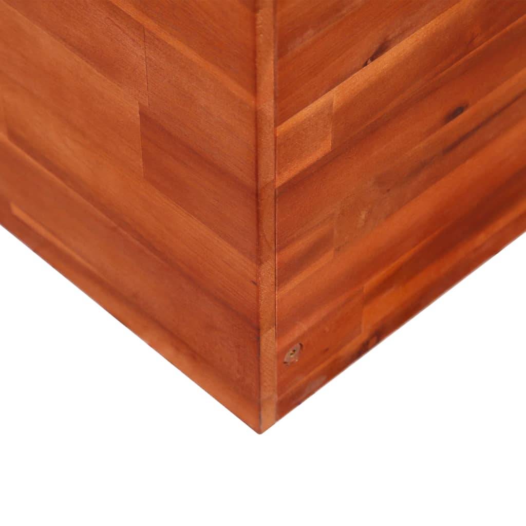 Helloshop26 - Jardinière lit surélevé plantes fleurs jardin bois d'acacia 200 x 50 x 50 cm - Imagen 4