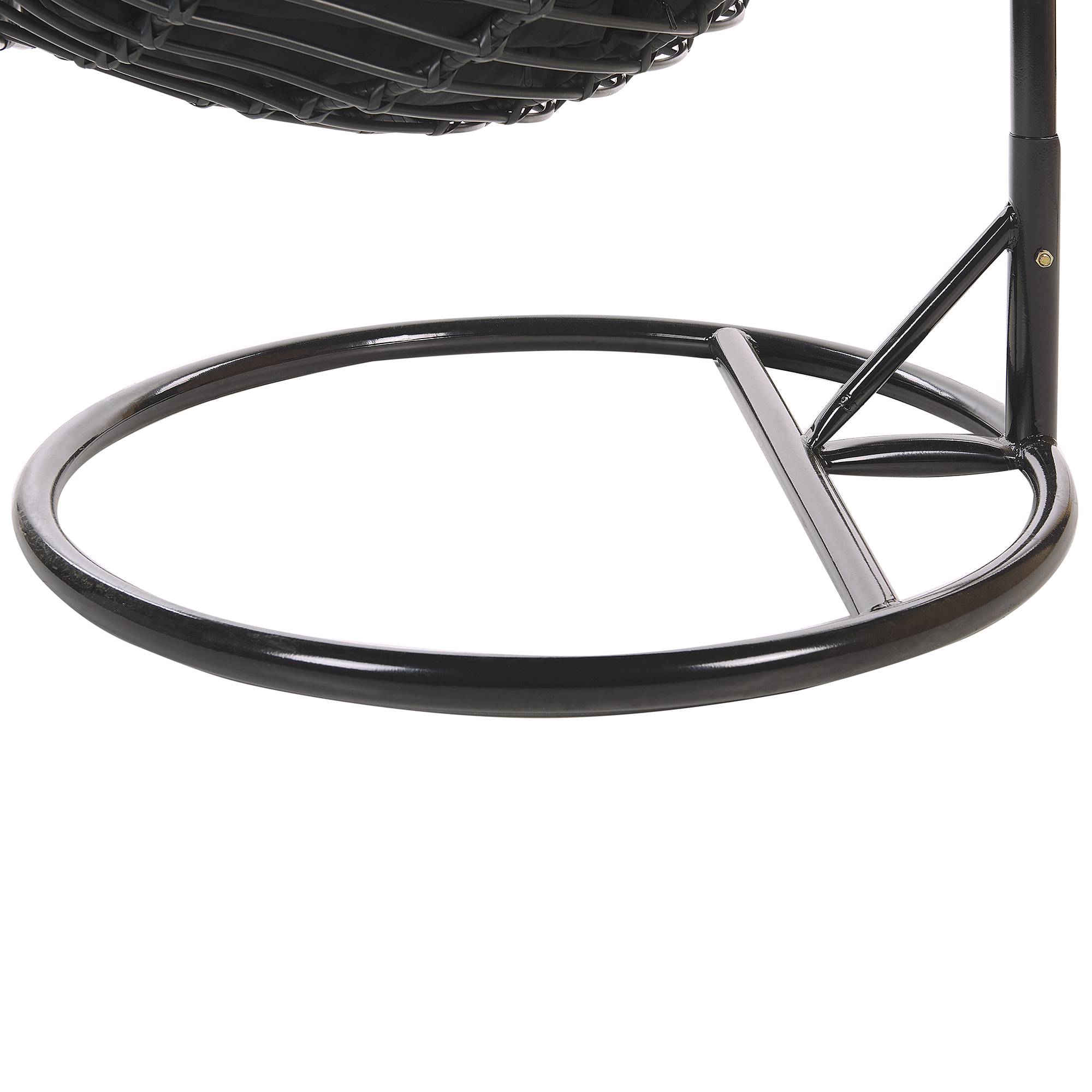 Beliani - Chaise porte-à-faux Polyrotin Noir TOLLO - 100x97x199- Beliani - Imagen 7