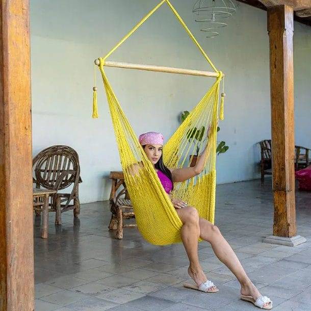 Hamac Del Sol - Hamac Chaise Diriamba L Jaune- Hamac del Sol - Image 3
