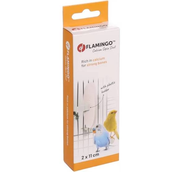 2 Os de seiche blanc 11 cm avec support pour oiseaux - Image 3