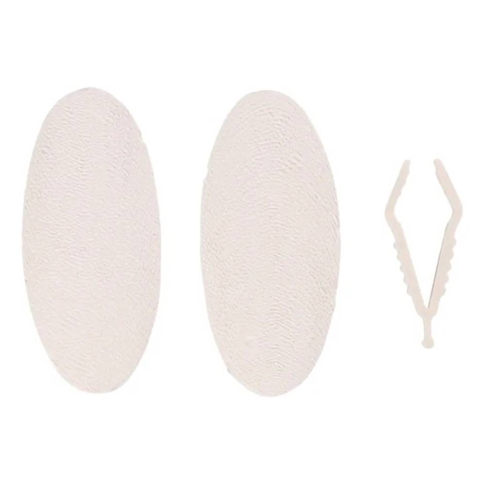 2 Os de seiche blanc 11 cm avec support pour oiseaux - Image 1