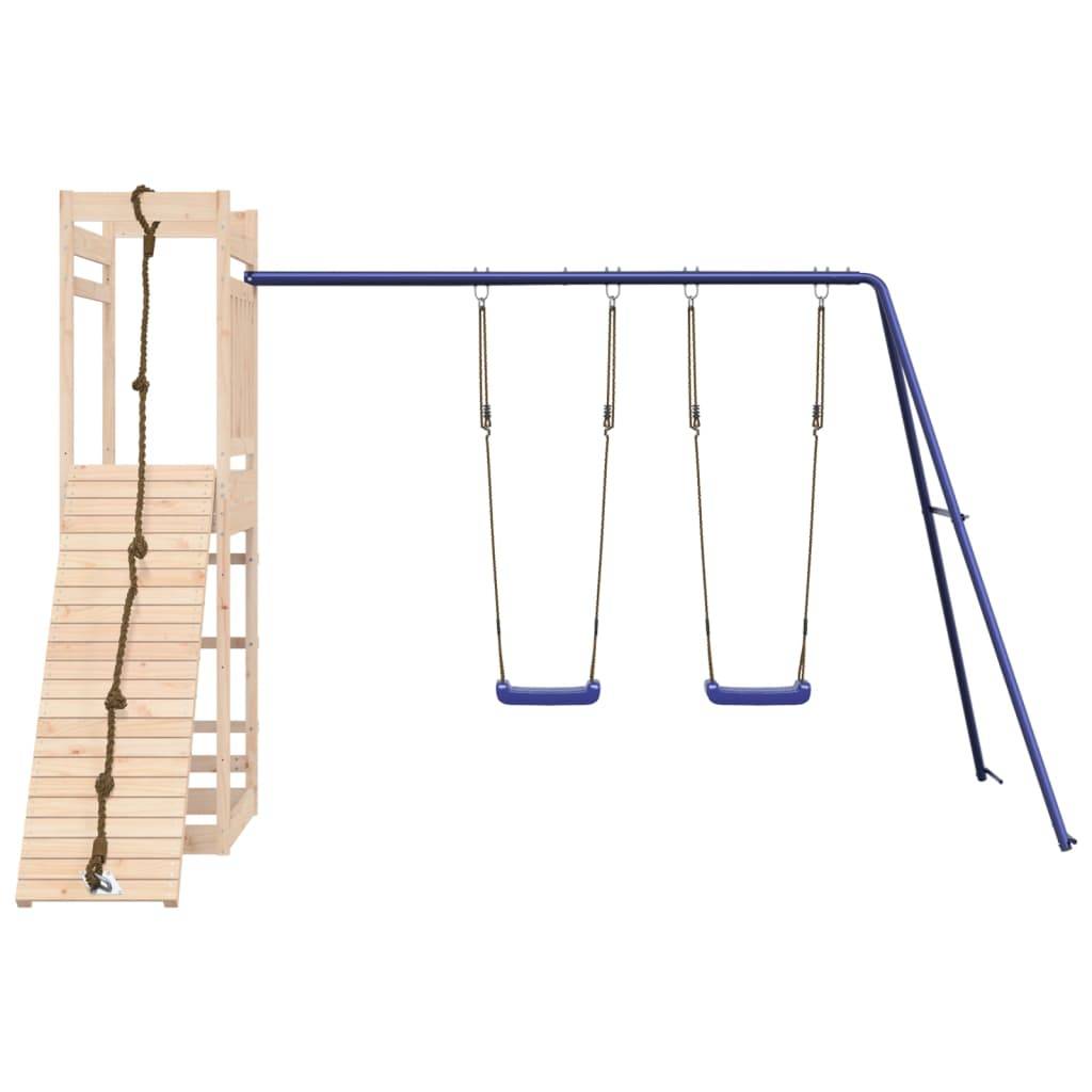 Helloshop26 - Aire de jeux d'extérieur portiques robuste jeux jardin 316 x 257 x 207 cm bois de pin massif - Imagen 2