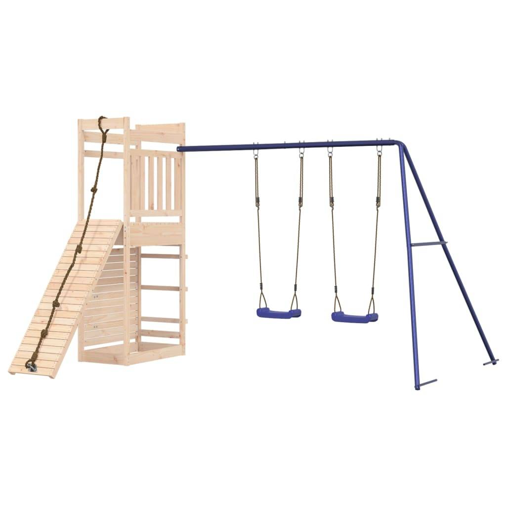 Helloshop26 - Aire de jeux d'extérieur portiques robuste jeux jardin 316 x 257 x 207 cm bois de pin massif - Imagen 1