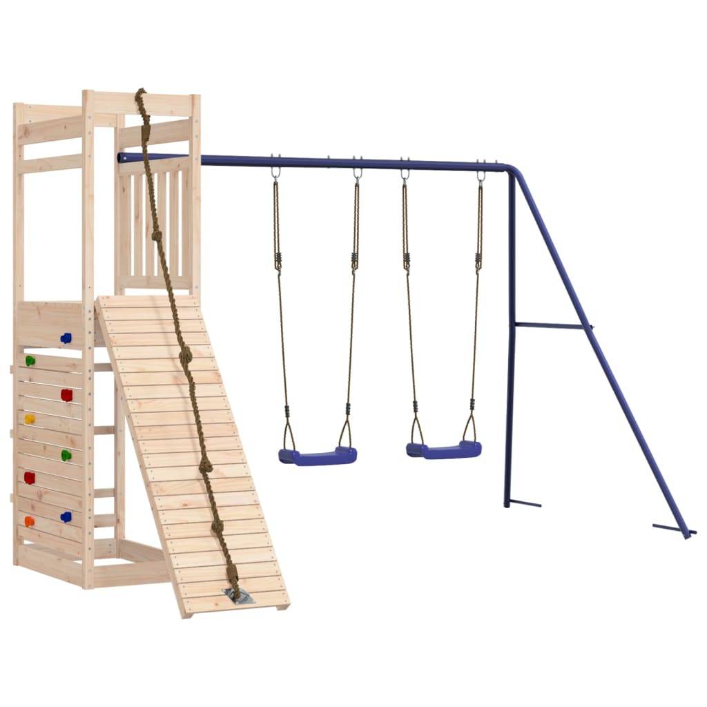 Helloshop26 - Aire de jeux d'extérieur portiques robuste jeux jardin 316 x 257 x 207 cm bois de pin massif - Imagen 3