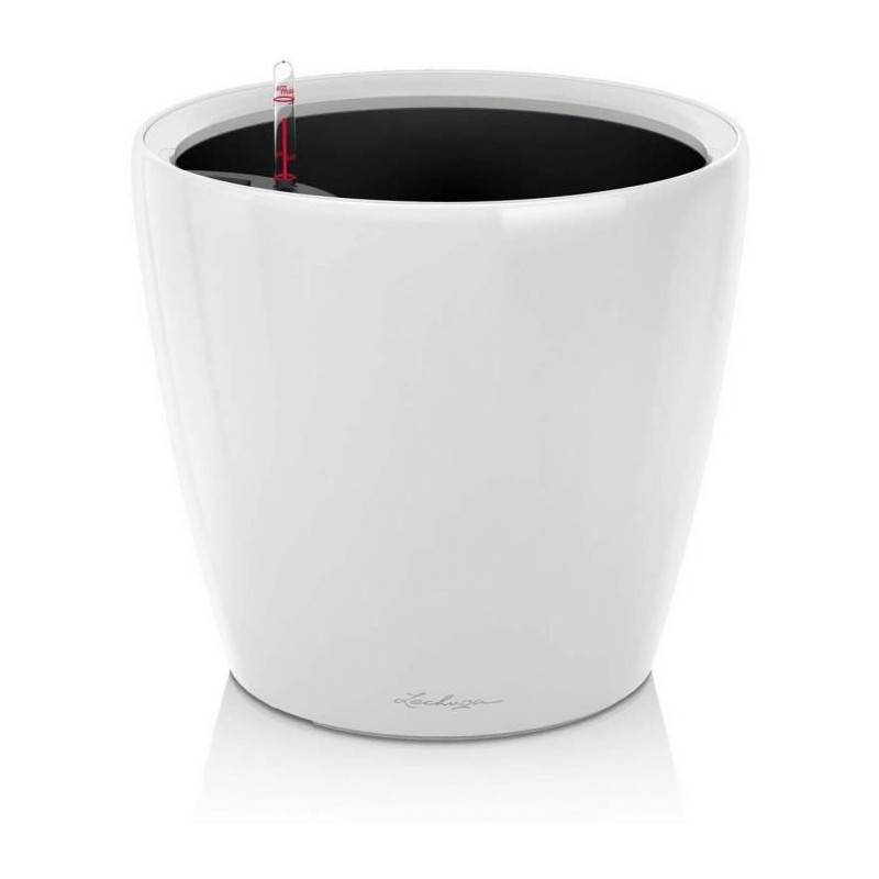 Lechuza - Pot De Fleur Lechuza Classico Premium Ls 50 - Kit Complet, Blanc Brillant - Imagen 1