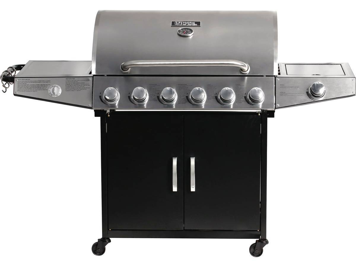 Barbecue Gaz "party 7" - 7 Brûleurs Dont 1 Latéral - 20.9 Kw -habitat Et Jardin - Imagen 2