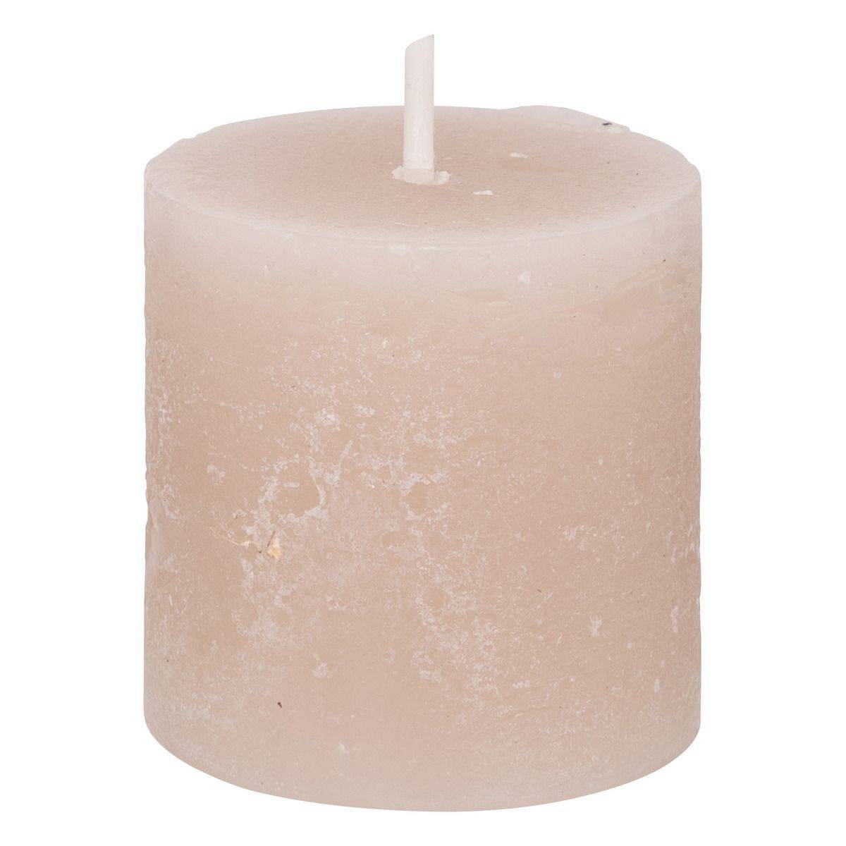 Atmosphera - Lot de 4 Bougies Votive Rustique Taupe D 4.5 cm - Imagen 2