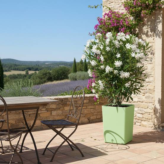 Pot de fleur carré suerte h 67 cm-plast'up rotomoulage - Image 3