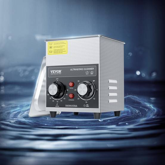 Vevor - VEVOR Nettoyeur ultrasons 2L, 60W, numérique, chauffage, minuterie, pour bijoux, lunettes, labo. - Image 8