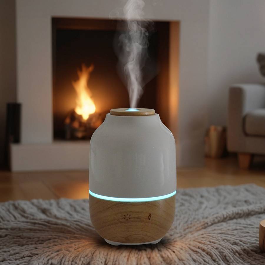 Zen'Arôme Diffuseur Huile Essentielle Purisia – Diffuseur de Parfum Maison - Éclairage Multifonction - En Bambou et Céramique - Image 2