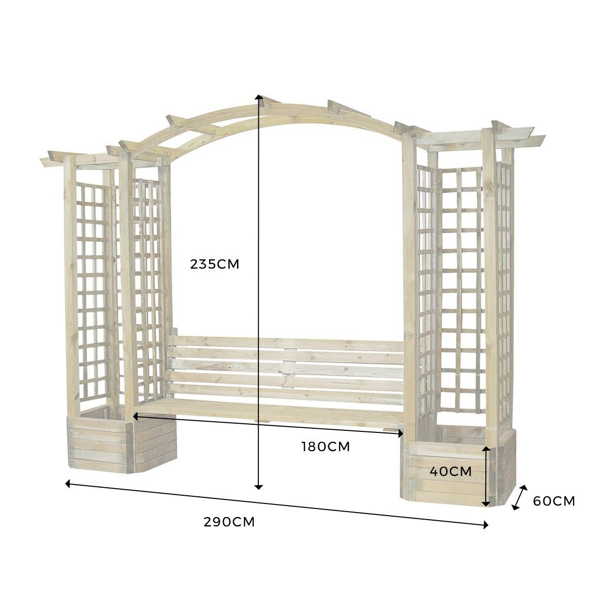 Arche de jardin Lavande en arc - Cémonjardin - Imagen 2