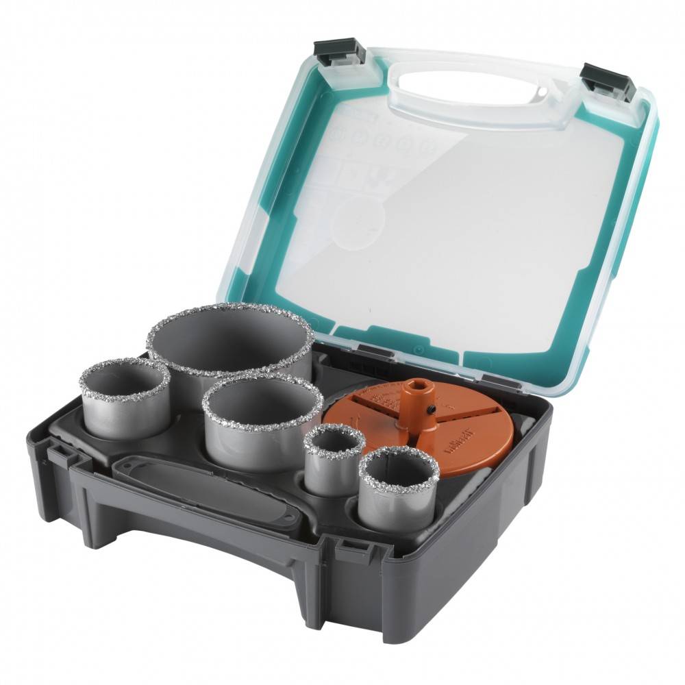 Wolfcraft - Coffret maçonnerie Diam.33/43/53/68/103 mm WOLFCRAFT - Imagen 1