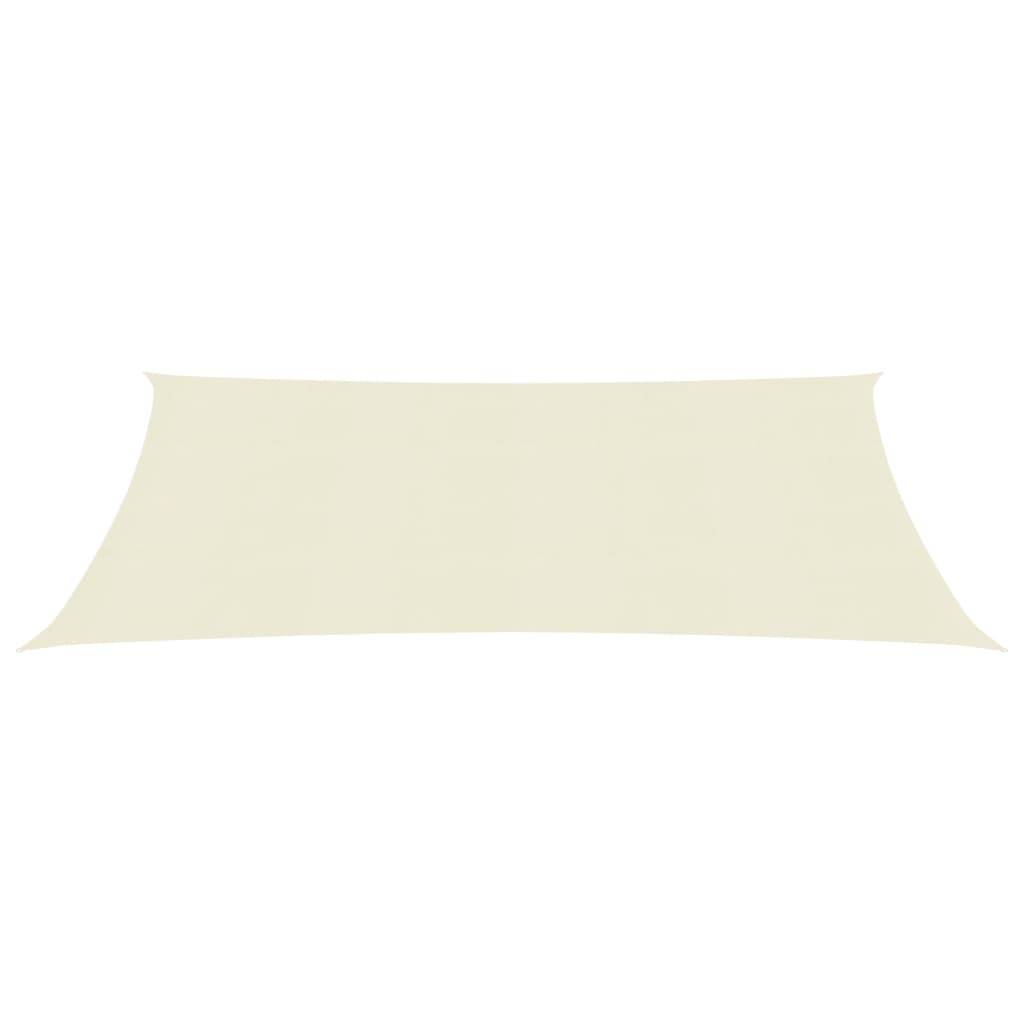 Helloshop26 - Voile toile d'ombrage parasol 160 g/m² 2,5 x 5 m PEHD crème - Imagen 2