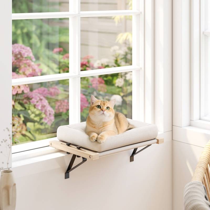 PANGIVO - Lit pour chat bois blanc 50 x 36 x 24 cm - PANGIVO - Image 2