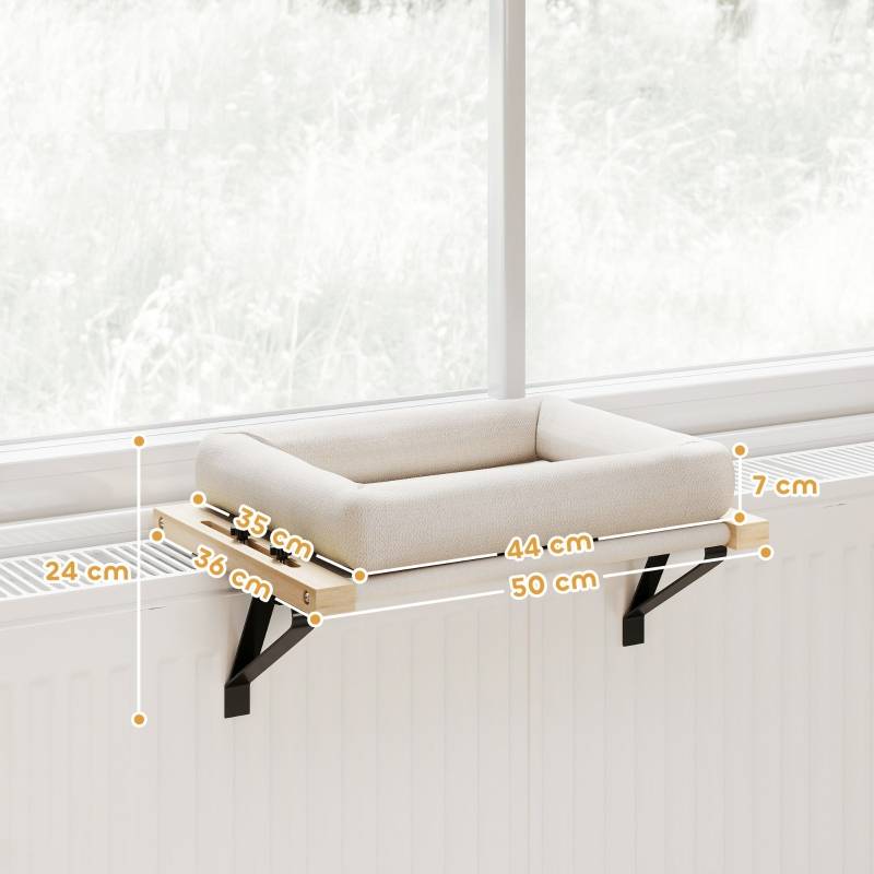 PANGIVO - Lit pour chat bois blanc 50 x 36 x 24 cm - PANGIVO - Image 3