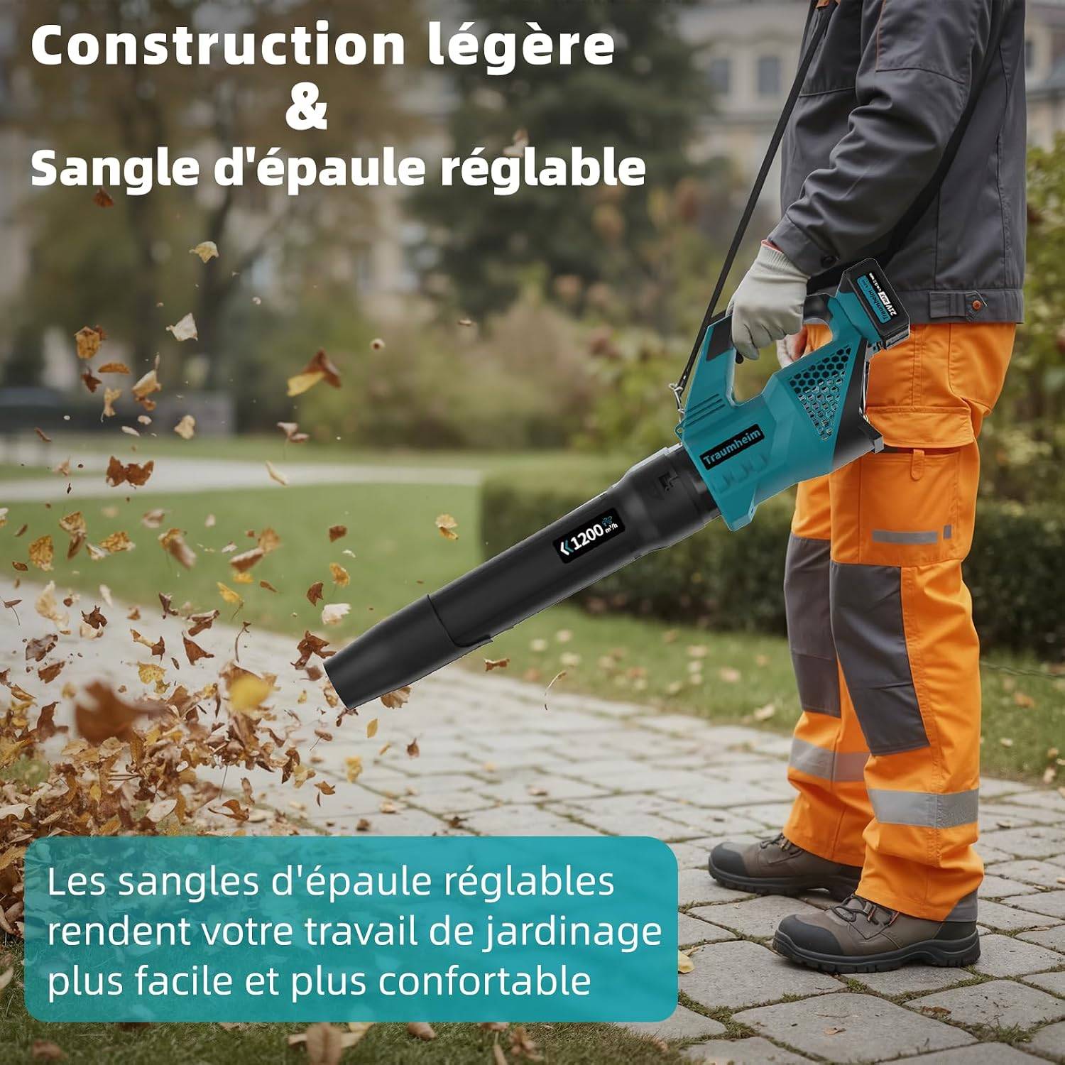 Sans Marque - Souffleur de feuilles portable sans fil à batterie Traumheim - Image 4