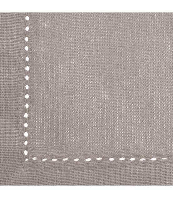 Nappe en coton Chambray Gris Clair 140 x 240 cm - Image 2