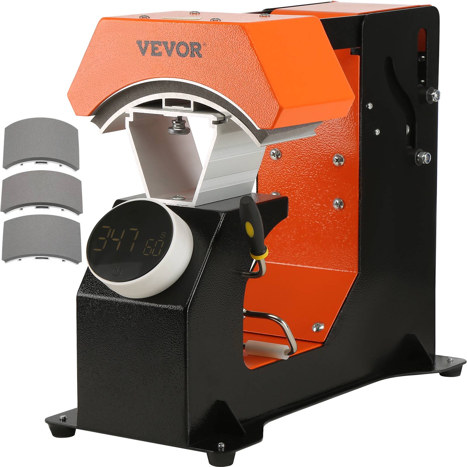 Vevor - VEVOR Presse à chaud 3 en 1 automatique pour casquettes 16.3x8cm, 3 patins anti-adhésif, pour sublimation. - Image 1