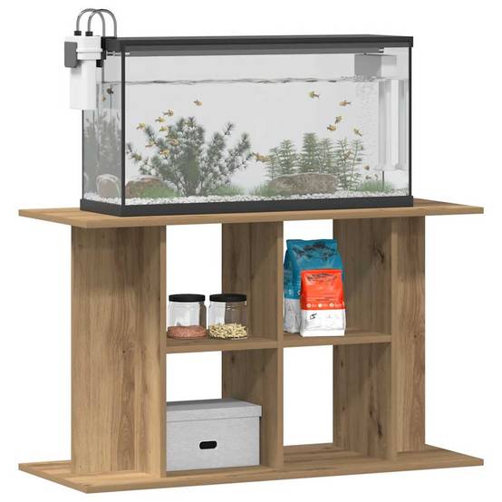 Meuble pour Aquarium 100cm Bois d'Ingénierie avec Rangement Chêne Artisanal - ComfortXL Outdoor Living - Image 3