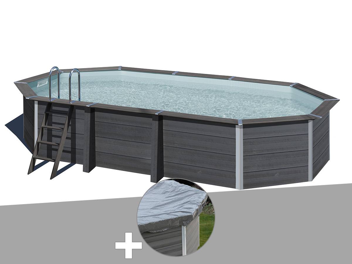 Gré - Kit piscine composite Gré Avant-Garde ovale 6,64 x 3,86 x 1,54 m + Bâche hiver