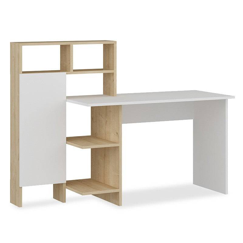 bureau slate blanc-chêne 20x60x112 cm - Image 1