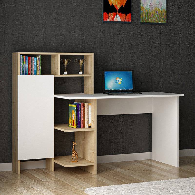 bureau slate blanc-chêne 20x60x112 cm - Image 2
