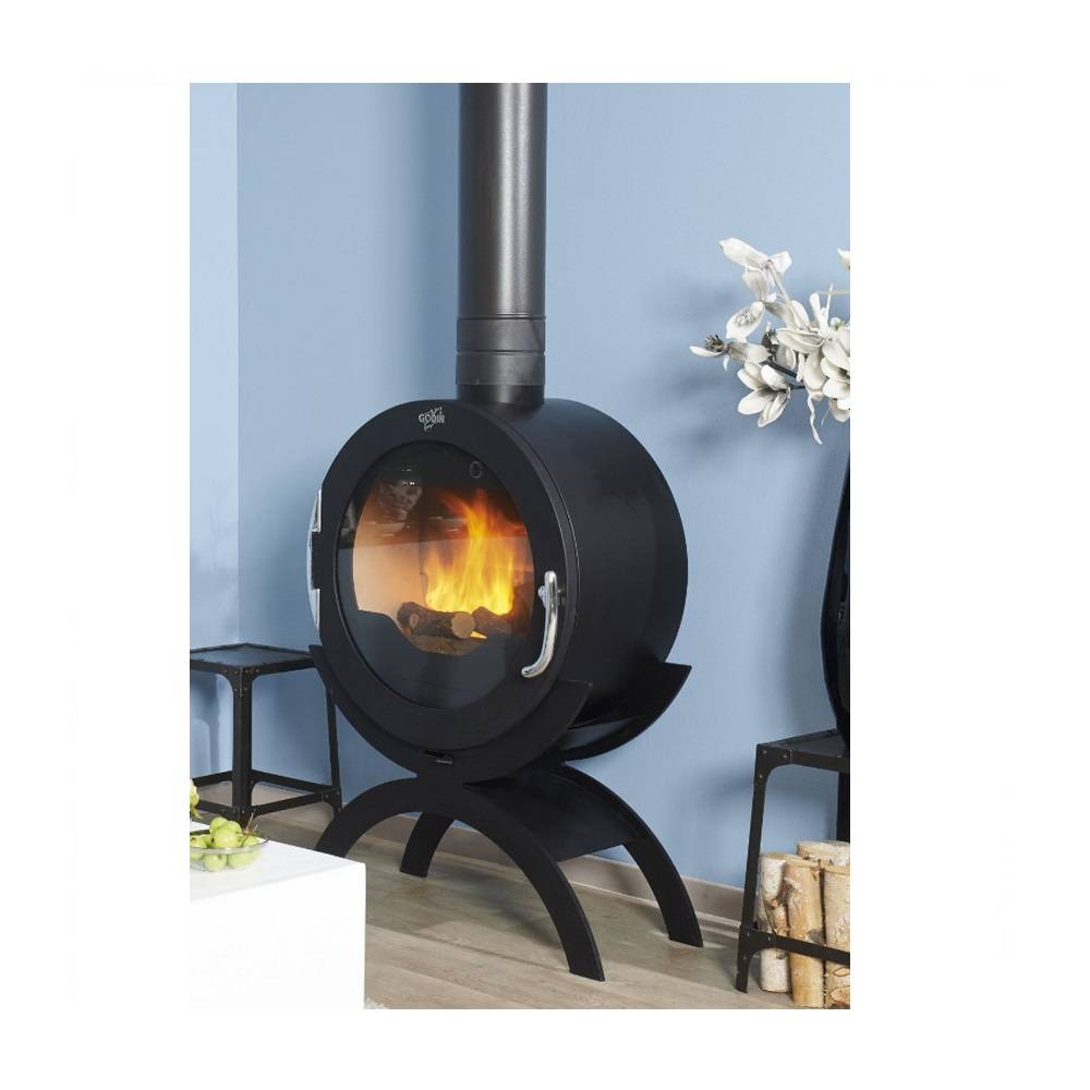 Poêle à bois fonte 10kw anthracite 410101ANTH Godin - Imagen 4