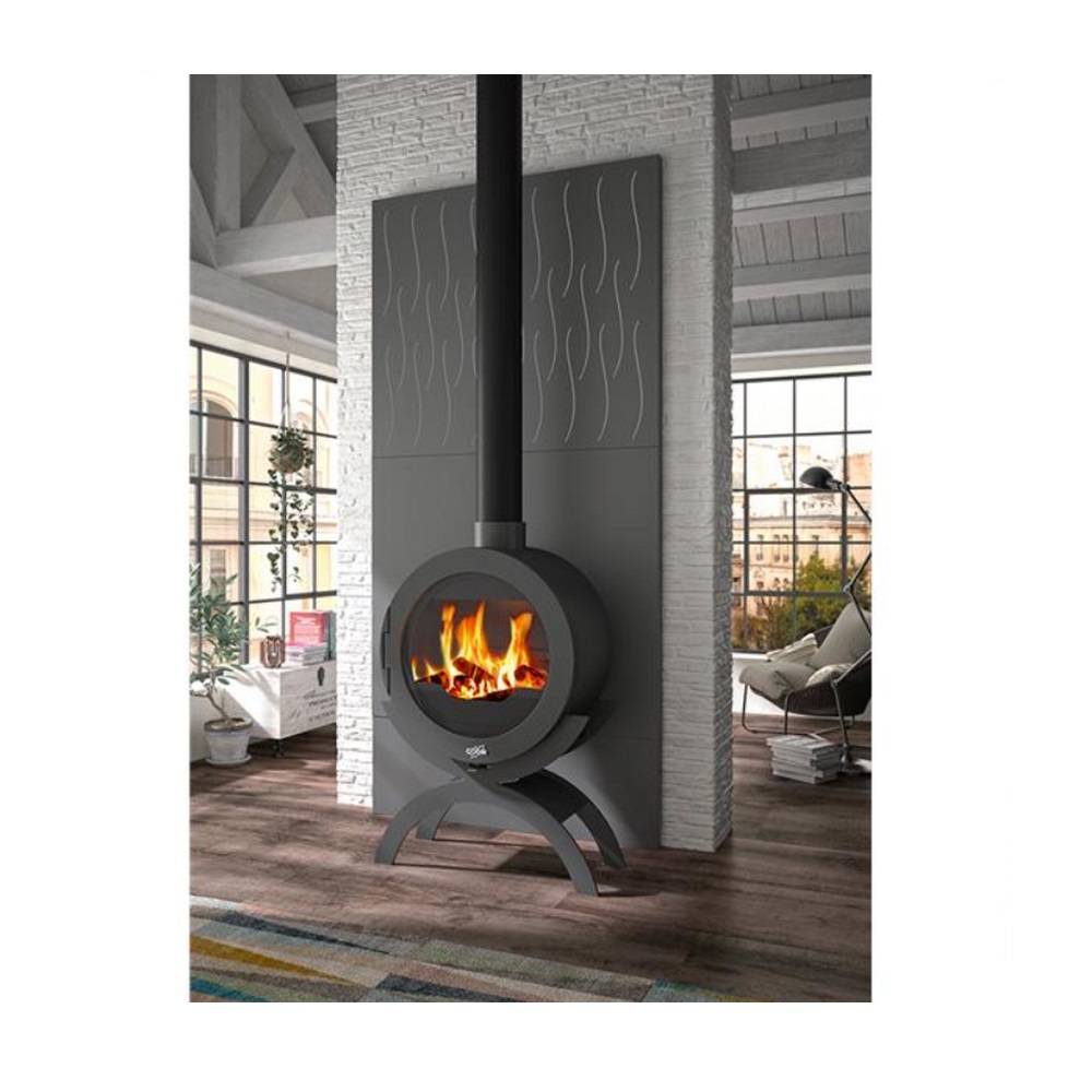 Poêle à bois fonte 10kw anthracite 410101ANTH Godin - Imagen 3