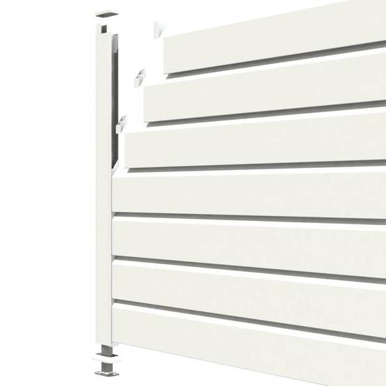 Closea - Kit cloture - Lame 16cm - PVC Blanc - LG: 6m x H: 0m82 Closea - Imagen 3