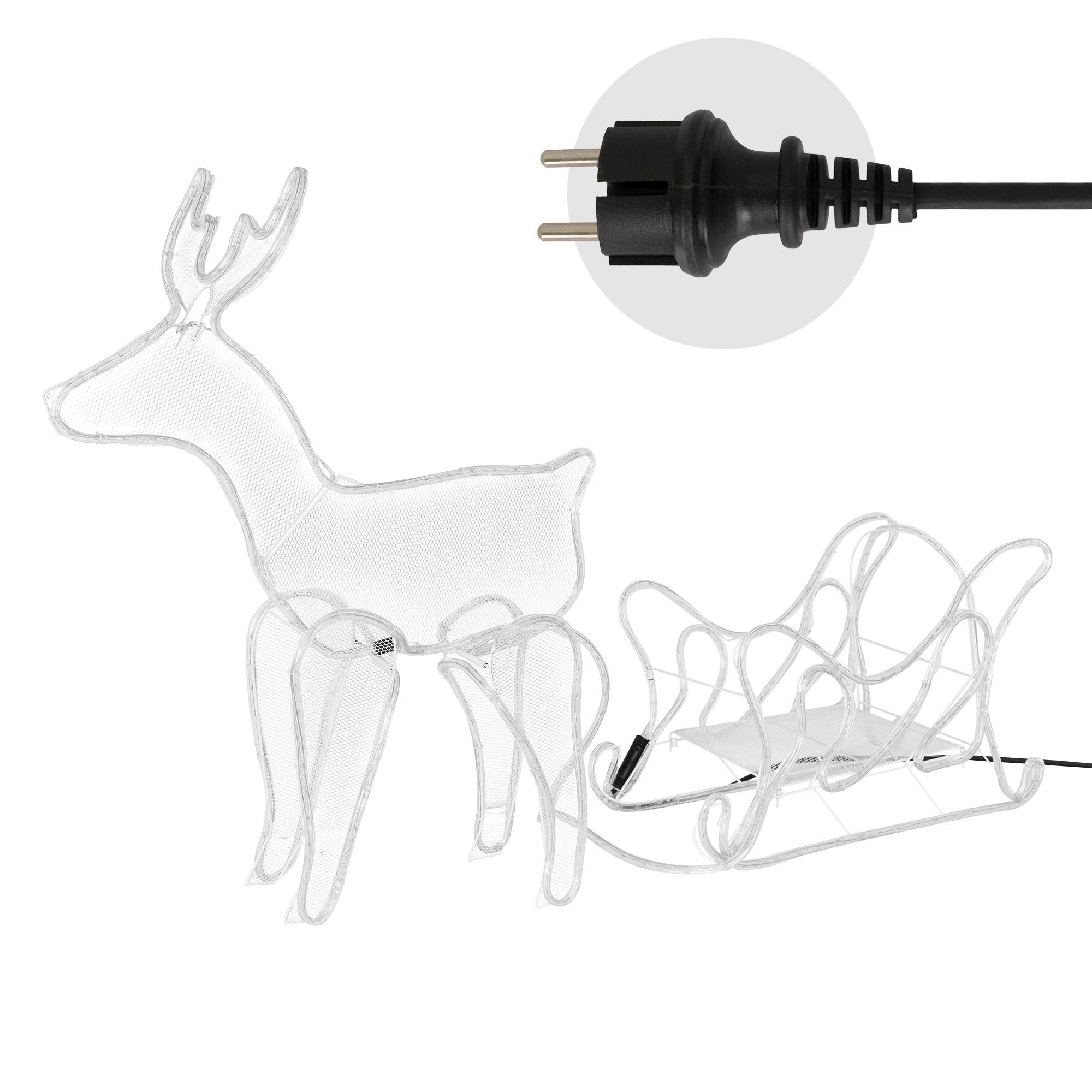 Renne décoration Noël guirlande lumineuse blanc chaud pour extérieur/intérieur - Image 4