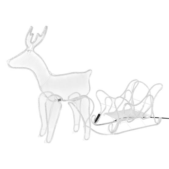 Renne décoration Noël guirlande lumineuse blanc chaud pour extérieur/intérieur - Image 1