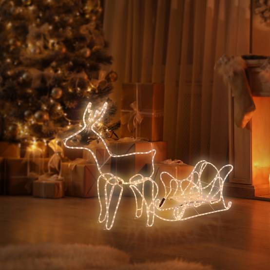Renne décoration Noël guirlande lumineuse blanc chaud pour extérieur/intérieur - Image 8