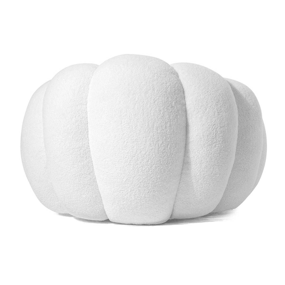 Paris Prix - Fauteuil Design Coquillage "Bouclette" 98cm Blanc - Image 4