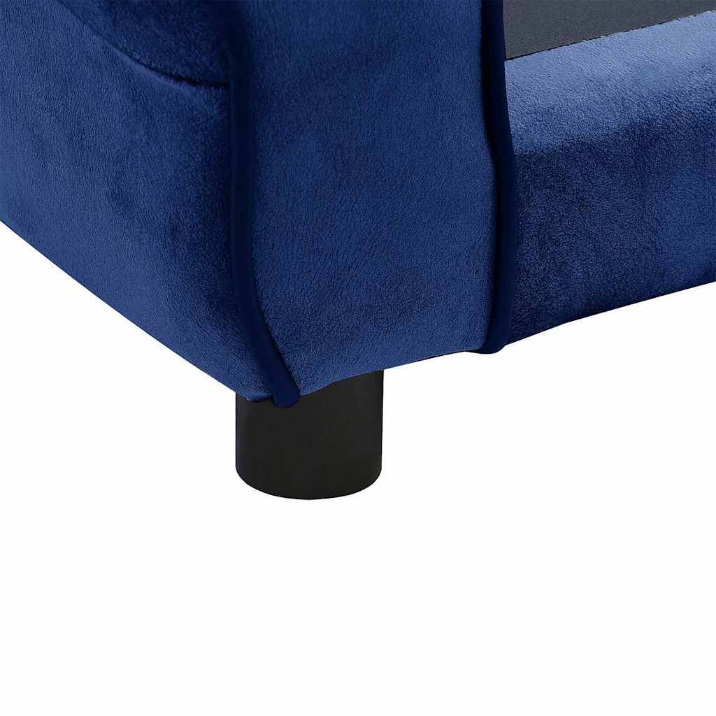 Vidaxl - Canapé pour chien Bleu 72x45x30 cm Peluche vidaXL 171040 - Imagen 5