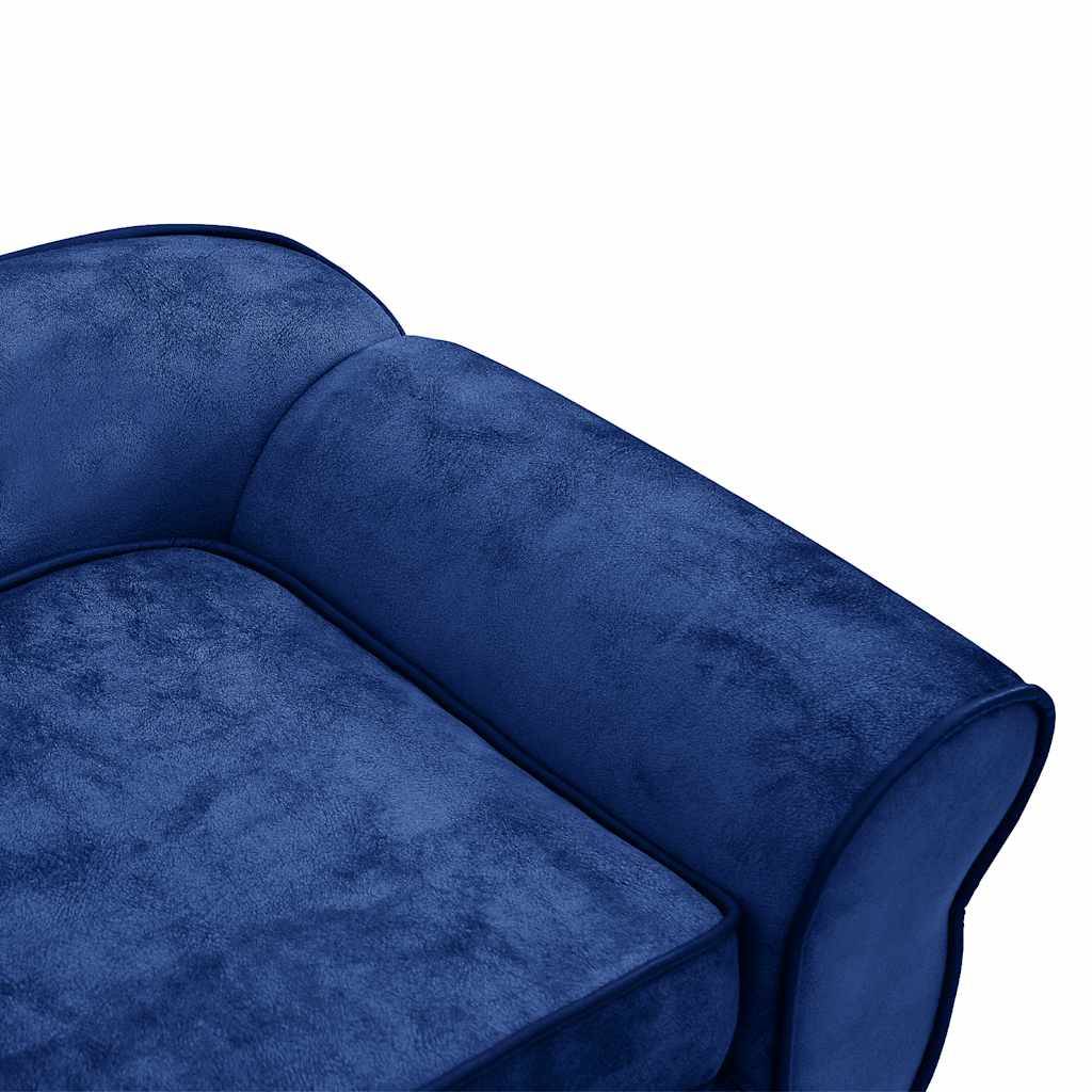 Vidaxl - Canapé pour chien Bleu 72x45x30 cm Peluche vidaXL 171040 - Imagen 3